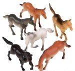 HAPPY DEALS ~ Horse Figures | 12 Pc | Farm Animals Toys | 2.5 Inch Size