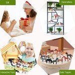 RCOMG 18 PCS Horse Toys for Girls & Boys - Realistic Plastic Miniature Pony Figures, Farm Animal Toy Horses, Cake Topper, Party Favor, Birthday Pinata