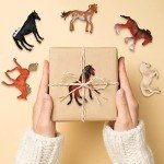 CLESDF 20Pcs Plastic Horse Figure Toy Set for Kids, Miniature Realistic Pony Horse Toy Figurine Farm Animal Toy Present, Premium Horse Party Favor Decoration Cake Topper Birthday Pinata
