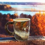 Rivers Edge Products Horse 3D Ceramic Coffee Mug with Handle, 15 Ounces, Espresso Cups and Coffee Cups Ceramic, Perfect for Coffee, Expresso, Latte, or Tea, Horse Scene