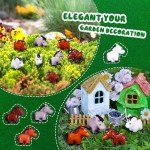 Shappy 80 Pcs Mini Horse Figures Resin Horse Foal Models Miniature Animals Figurines Resin Miniature Ornaments Decoration for Garden Accessories Landscape Terrarium Cake DIY(Simple Colors)