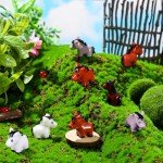 Shappy 80 Pcs Mini Horse Figures Resin Horse Foal Models Miniature Animals Figurines Resin Miniature Ornaments Decoration for Garden Accessories Landscape Terrarium Cake DIY(Simple Colors)