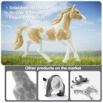 zoopal 8PCS 4-7" Large Horse Family Toys for Kids, Realistic Animal Figurines Toys for Toddlers, Horse Party Favor Birthday Decorations Gift for Toddlers 3-5 5-7 6-12
