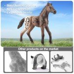 zoopal 12PCS 3-5" Horse Foal Toys Set for Boy Girl 3-5 5-7 6-8, Realistic Animal Figurines Toys for Toddlers, Horse Party Favor Birthday Decorations Gift for Kids