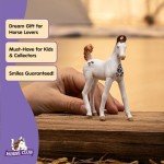 Schleich Horse Club - Marwari Foal - 3" Hand-Painted Collectable, Realistic Toy Horse Figurine for Girls and Boys. Durable Educational Figure for Fun Imaginative Play. Cool Kids Toys Ages 5+ 14896