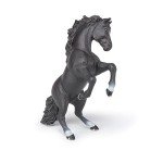 Papo - Hand-Painted - Figurine - Horses,Foals and Ponies - Black Reared Up Horse Figure-51522 - Collectible - for Children - Suitable for Boys and Girls - from 3 Years Old