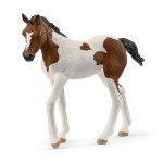 Schleich HORSE CLUB - Paint Horse Foal - 3" Hand-Painted Collectable, Realistic Toy Horse Figurine for Girls and Boys. Durable Educational Figure for Fun Imaginative Play. Cool Kids Toys Ages 5+ 14899