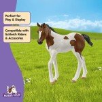 Schleich HORSE CLUB - Paint Horse Foal - 3" Hand-Painted Collectable, Realistic Toy Horse Figurine for Girls and Boys. Durable Educational Figure for Fun Imaginative Play. Cool Kids Toys Ages 5+ 14899
