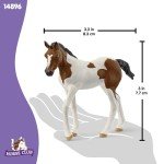 Schleich HORSE CLUB - Paint Horse Foal - 3" Hand-Painted Collectable, Realistic Toy Horse Figurine for Girls and Boys. Durable Educational Figure for Fun Imaginative Play. Cool Kids Toys Ages 5+ 14899