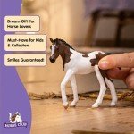 Schleich HORSE CLUB - Paint Horse Foal - 3" Hand-Painted Collectable, Realistic Toy Horse Figurine for Girls and Boys. Durable Educational Figure for Fun Imaginative Play. Cool Kids Toys Ages 5+ 14899