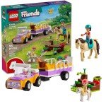 LEGO Friends Horse and Pony Trailer Playset, Building Toy for Kids, Creative Play Gift with Liann and Zoya Characters and 2 Animal Figures, Toy for 4 Year Olds and Up, 42634