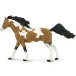 Safari Ltd. Pinto Mustang Stallion Figurine - Lifelike 7.25" Model Figure - Educational Toy for Boys, Girls, and Kids Ages 3+
