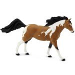 Safari Ltd. Pinto Mustang Stallion Figurine - Lifelike 7.25" Model Figure - Educational Toy for Boys, Girls, and Kids Ages 3+