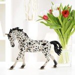 Kumprohu 5" Horse Toy, Denmark Knabstrupper Mare Toy, Realistic Pony Figurine, Horse Farm Life Club Figurine for Educational Purposes, Awareness, Party Favors for Girls Boys