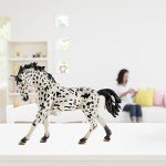 Kumprohu 5" Horse Toy, Denmark Knabstrupper Mare Toy, Realistic Pony Figurine, Horse Farm Life Club Figurine for Educational Purposes, Awareness, Party Favors for Girls Boys