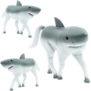 Randimals Realistic Animal Toys - Unique Horse & Shark Hybrid Figurines - Safari & Farm Animal Mix - Mini Figures for Kids & Kidults