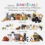 Randimals Realistic Animal Toys - Unique Horse & Shark Hybrid Figurines - Safari & Farm Animal Mix - Mini Figures for Kids & Kidults