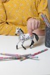 Papo - Black Appaloosa Horse - Realistic Horse and Pony Figurine - 3 Years Old - Educational Toy with Animals - Hand Painted - Durable - Children's Toy - 13 x 4 x 9 cm - Realistic Horse Figurine