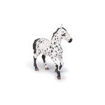 Papo - Black Appaloosa Horse - Realistic Horse and Pony Figurine - 3 Years Old - Educational Toy with Animals - Hand Painted - Durable - Children's Toy - 13 x 4 x 9 cm - Realistic Horse Figurine