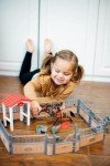 KIDBEST Horse Stable Playset, Horse Toys Set for Girls and Boys with Rider, Farm Animal Figurines Barn Toys, Pretend Play for Kids 3-5 6 7 8-10 Birthday Gifts