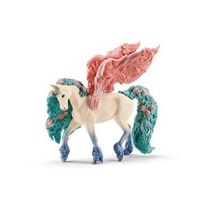 Schleich Bayala Majestic Sparkle Flower Pegasus - Unicorn Toy for Girls and Boys - Fantasy Horse Figurine for Kids Ages 5+