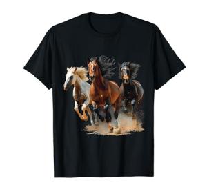 Vintage Horses Lover Graphic for Men Women Boys Girls T-Shirt
