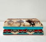 Horses Blanket Horse Themed Room Decor for Girls, Bohemian Native Aztec African Tribal Horse Throw Blanket, Boho Western Rustic Farmhouse Fleece Blanket Exotic Nordic Style Fuzzy Blanket 60"X80"