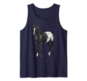 Beautiful Black Blanket Appaloosa Horse Lover Gift Tank Top