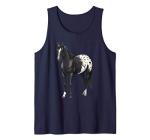 Beautiful Black Blanket Appaloosa Horse Lover Gift Tank Top
