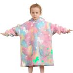 Fiosnow Glow in the Dark Horse Blanket Hoodies for Kids Toddler 2-6YR Oversize Wearable Blanket Hoodies for Boys Girls