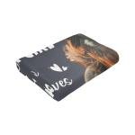 Merch Horses Blanket - Just A Girl Who Loves Horses Throw, Cozy Flannel Soft Warm Plush Lightweight Bedding, 50"X40"