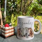HIWERAN Funny Horse Mug Gifts for Horse Lover Farm Owner, Mom, Daughter, Hay Girl Hay Coffee Mug 11Oz, Cute Horse Mug Gift for Birthday, Mothers Day Gift, Christmas Birthday Mug Gift for Horse Lover
