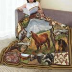 Horse Blanket Horse Throw Blanket Soft Fleece Flannel Bedding Horses Gifts for Men Boys Women Girls Lovers Adults Stuff Plush for Couch Sofa Bed Room Decor 40"X50"