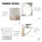 Old Craftsmen's Coffee Cup and Saucer Sets 8.45oz Unique Dynamic Mirage Reflection Tea Cup Luxury Porcelain Mirror Ceramic Mug Gifts for Cappuccino Espresso 250ml Horse