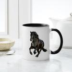 CafePress Black Stallion Horse Mug 11 oz (325 ml) Ceramic Coffee Mug