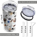 CWEGSJ Horse Gift Horse Lover Gift Horse Quote 20oz Tumbler with Lid and Straw Stainless Steel Insulated Tumbler Equestrian Gift Horse Riding Gift (Tum-Horse Quote)