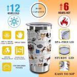 CWEGSJ Horse Gift Horse Lover Gift Horse Quote 20oz Tumbler with Lid and Straw Stainless Steel Insulated Tumbler Equestrian Gift Horse Riding Gift (Tum-Horse Quote)