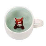Szoyeay Horse Ceramic Cup Hidden 3D Animal Inside Mug,12 oz Cute Cartoon Handmade Figurine Mugs,Christmas Birthday Surprise for Friends Family or Kids (Horse)