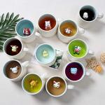 Szoyeay Horse Ceramic Cup Hidden 3D Animal Inside Mug,12 oz Cute Cartoon Handmade Figurine Mugs,Christmas Birthday Surprise for Friends Family or Kids (Horse)