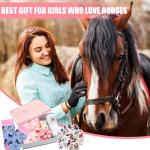 Roshtia 58 Pcs Horse Gift for Girls Women Horse Stuff Gifts for Horse Lovers Include Horse Tumbler Blanket Socks Necklace Stickers Accessories Christmas Birthday Gifts for Daughter Granddaughter