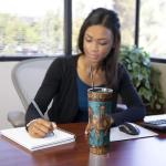 Thomasamwr Stainless Steel 20oz Insulated Horse Coffee Travel Mug With Straw and Lid, Horse Gifts Cups for Women and Girls