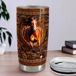 SANDJEST Horse Tumbler 20oz Stainless Steel Insulated Travel Mug Cup for Women Men Horse Gifts for Birthday Christmas Mothers Day Fathers Day