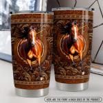 SANDJEST Horse Tumbler 20oz Stainless Steel Insulated Travel Mug Cup for Women Men Horse Gifts for Birthday Christmas Mothers Day Fathers Day