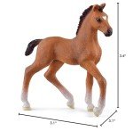 Schleich Horse Club Realistic Oldenburger Foal Baby Horse Figurine - Detailed Horse Toy, Durable for Education and Imaginative Play for Girls and Boys, Gift for Kids Ages 5+