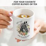 JRTW Horse Mug - Just a Girl Who Loves Horses Cup, Coffee Mug Ceramic, Gifts for Horse Lovers and Girls