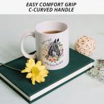 JRTW Horse Mug - Just a Girl Who Loves Horses Cup, Coffee Mug Ceramic, Gifts for Horse Lovers and Girls
