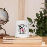 Panvola Easily Distracted By Dogs And Horses Dog Lover Gifts Horse Lover Gifts Farm Animals Dog Mom Dad Animal Lovers Equestrian Novelty Drinkware Ceramic Mug 11 oz White