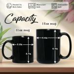 Custom Name Black Mug 11oz 15oz, Gift For Horse Lovers, Personalized Horse And Forest Scene Ceramic Cup, Customized Nature Themed Coffee Cup, Horse Enthusiasts Full Wrap Mug, 1PCS