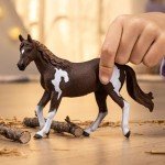 Schleich Horse Club - Paint Horse Mare - 6" Hand-Painted Collectable, Realistic Toy Horse Figurine for Girls and Boys. Durable, Educational Figure for Fun Imaginative Play. Kids Toys Ages 5+ 14901