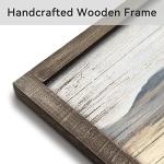 Framed Wooden Horse Painting: Large Horse Wall Pictures Wild Animal Wall Art hand painted Horse Artwork Bedroom Living Room(45x30)